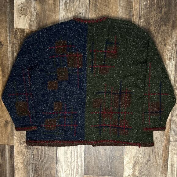 Vintage Fairycore Goblincore Hard Embroidered Cardigan 2X - Picture 4 of 9